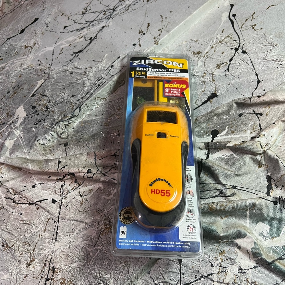 ZIRCON StudSensor HD55 Metal & Wood Stud Finder with Deep Scan & 3 Bonus items